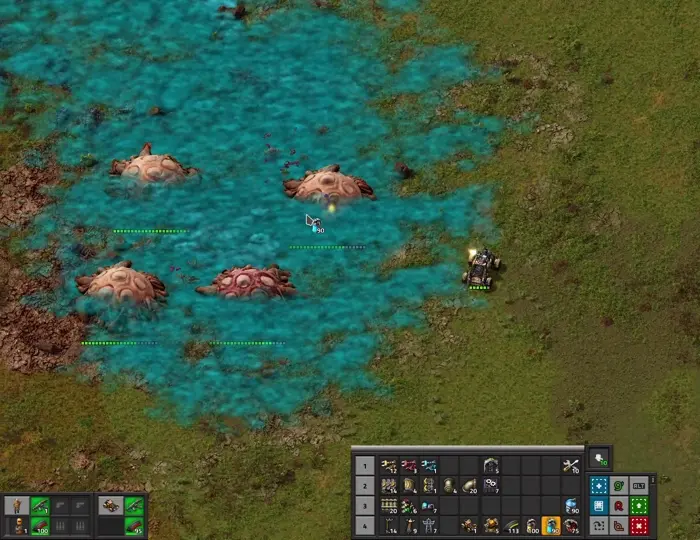 Зачищаем улья в Factorio