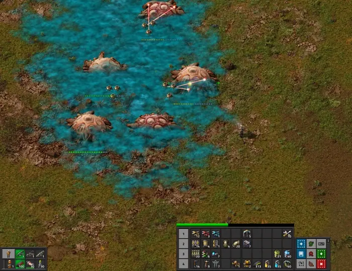 Зачищаем улья в Factorio