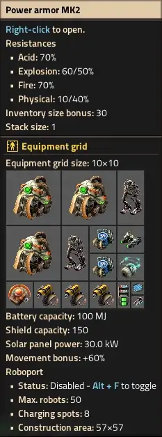 Универсальаня броня Factorio