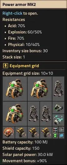 Боевая броня Factorio