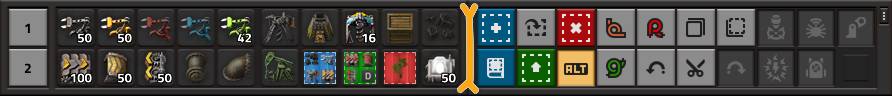 Factorio game panels