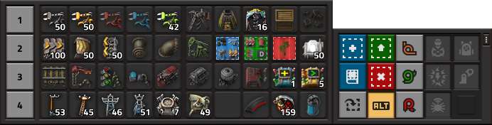 Factorio game panel settings