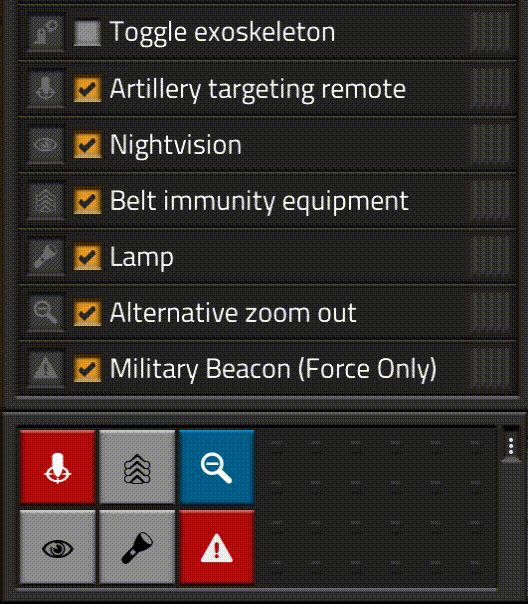 Factorio ShortcutBar