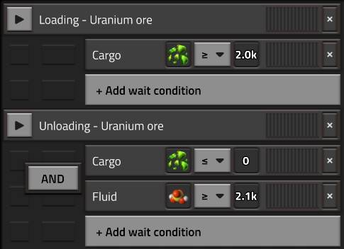 Uranium train schedule